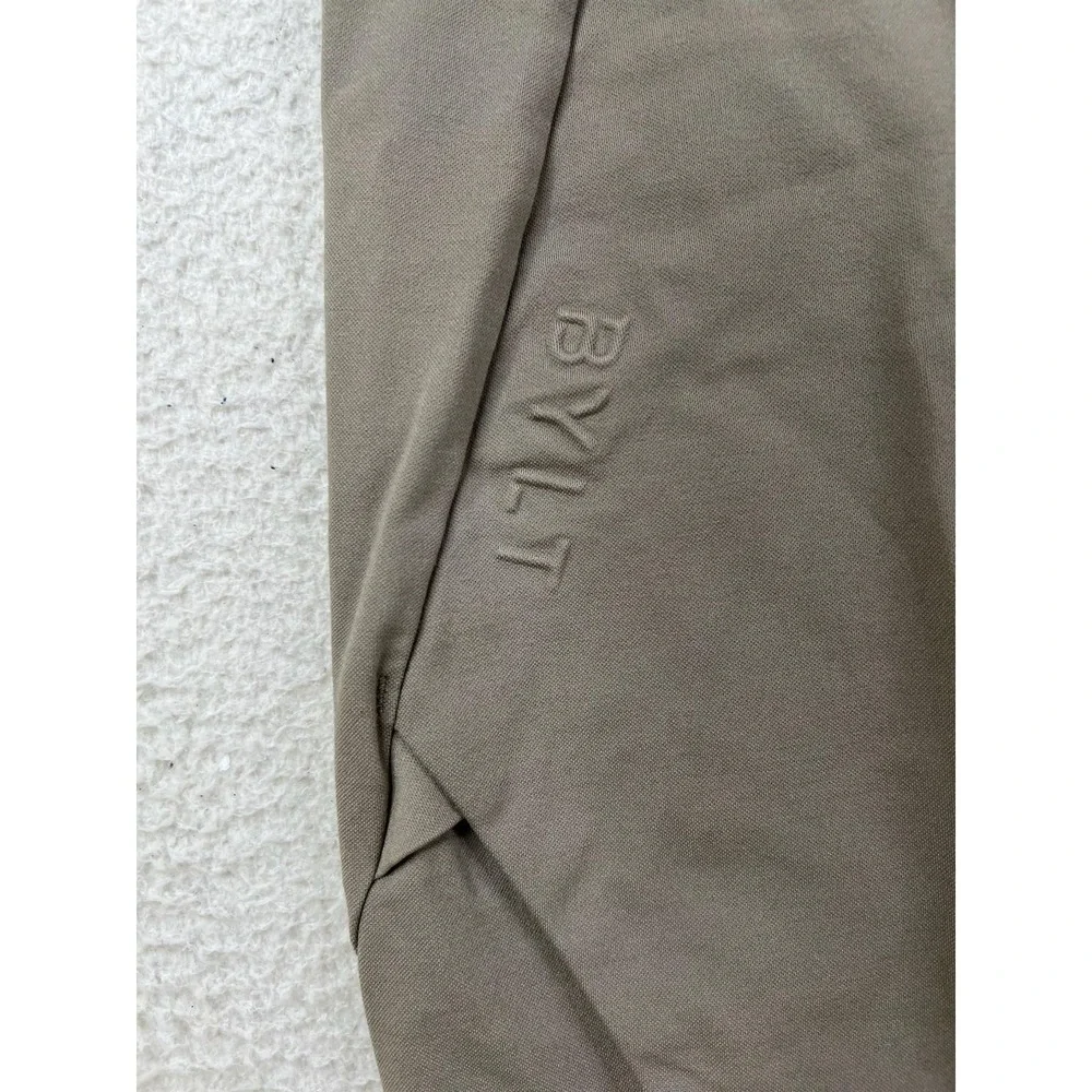 BYLT Jogger Pants Mens Medium Beige Premium Basics Elastic Waist Stretch Pockets